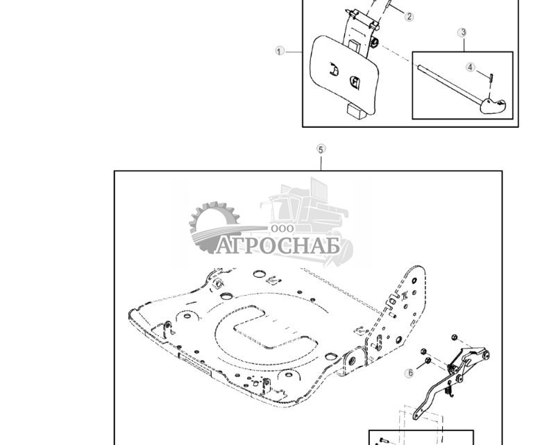 Компоненты кресла с откидной спинкой и комплекта поясничной опоры - ST301392 181.jpg